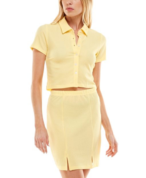 Yellow Skirt Set -  - S - Women's Two Piece Outfit