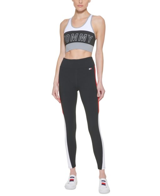 Tommy Hilfiger Black Sports Bra XS - Activewear Workout Top