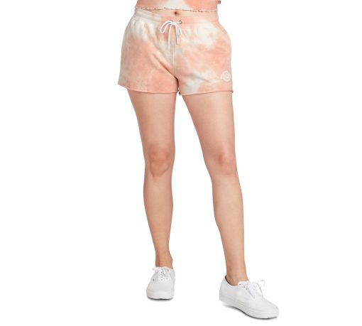 Dickies Juniors Tie Dye Shorts - Peach - Size M - Women's Shorts