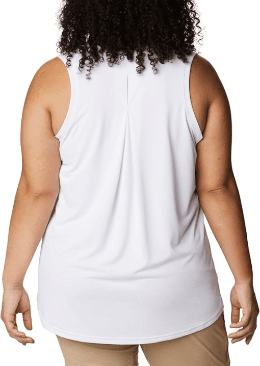 Columbia Women S Hike Tank Top White Size 1X - Image 2