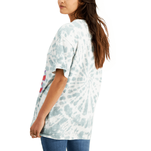 JUNK FOOD WOMENS PEACE LOVE COTTON TIE-DYE TEE T-SHIRT TOP XS - Image 2