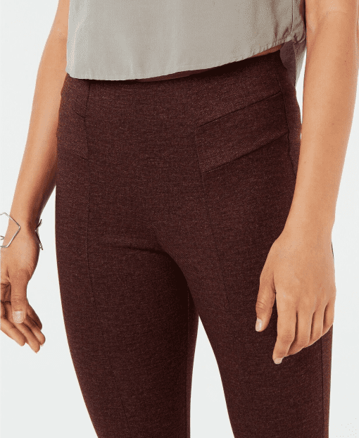 Hue Women S Tweed High-Waist Knit Leggings (Sangria  XXXL - Image 4