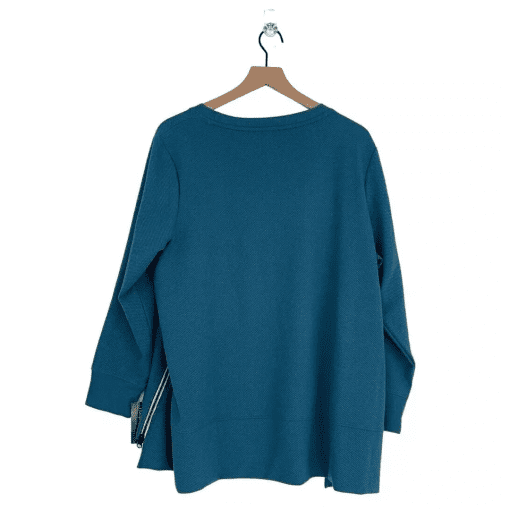 Ideology Plus Size Teal Sweatshirt 1X - Women's Tops - Image 2