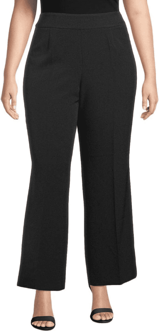 KASPER Womens Black Wide Leg Pants Plus Size: 20W - Image 2