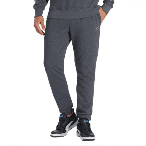 Men's Champion Powerblend Joggers, C Logo, 31" Granite Heather XL - Image 2