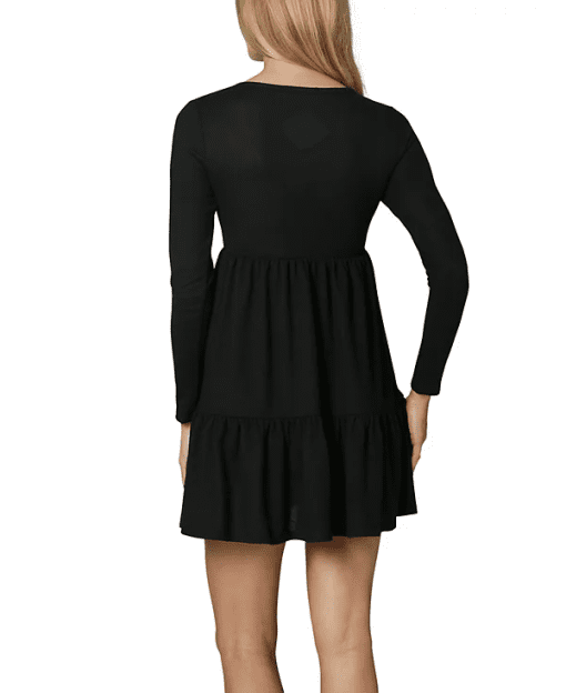 Ultra Flirt Black Babydoll Dress - Size L - Mini Dress - Image 3