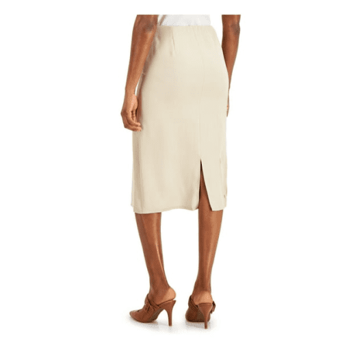 Alfani Beige Slit Midi Skirt - Women's XXL Pencil Skirt - Image 2