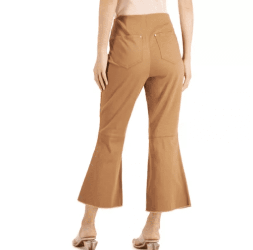 Inc Women's Pants Chestnut Brown Size 16X26 Cropped Flare-Leg Stretch 16 - Image 3