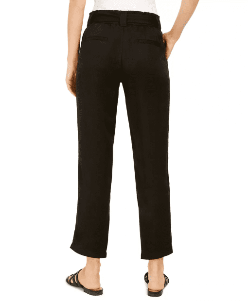 Style & Co Tie-Belted Utility Pants, Deep Black XL - Image 3