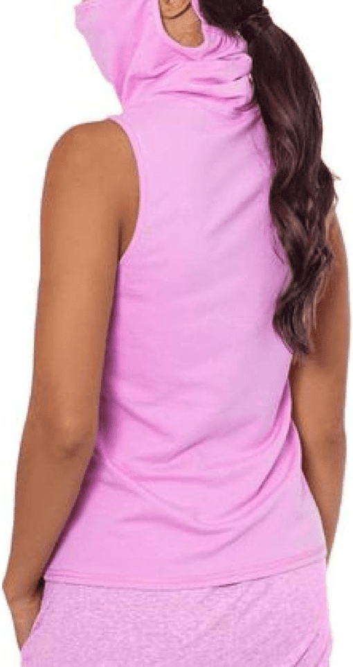 BAM BY BETSY & ADAM Pink Sleeveless Tank Top with Mask - S - Workout Top - Image 2