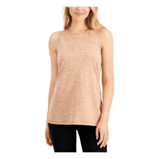 Ideology Women's Tank Top, Heathered Tan, Large, Workout Top - Image 2