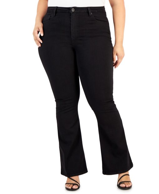 Celebrity Pink Plus Black Flare Jeans 16W - Plus Size Denim