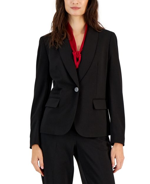 Kasper Black Blazer - Women's Suit Jacket - Size 2P - Workwear