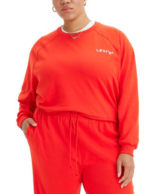 Levi's Red Plus Size Sweatshirt 2X - Women's Loungewear Set