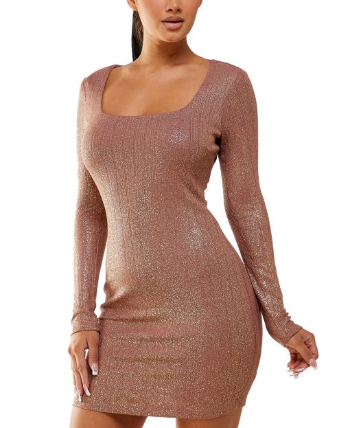 City Studios Mauve Gold Bodycon Dress - Size M - Party Dress