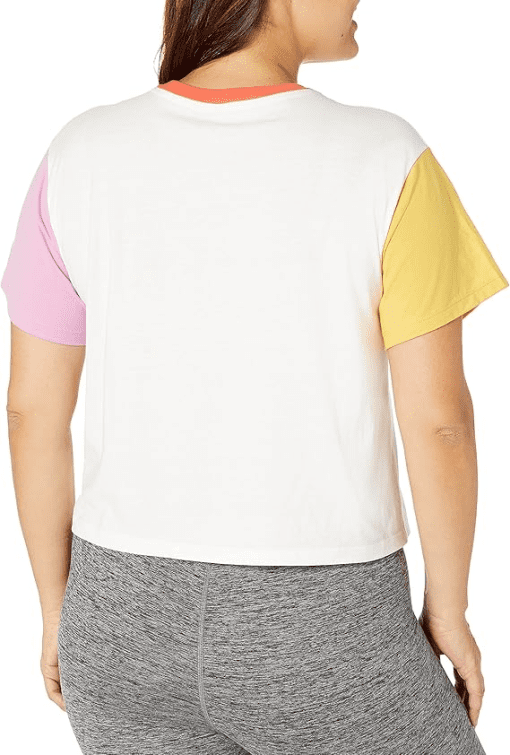 Champion Colorblock Crop Top - White, Small - Women's T-Shirt - Image 2