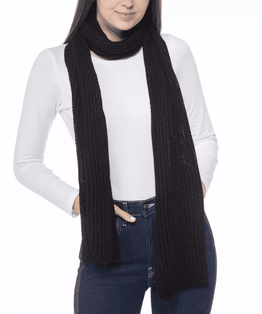 Style & Co. Ribbed Muffler ScarfColor: Black - Image 2