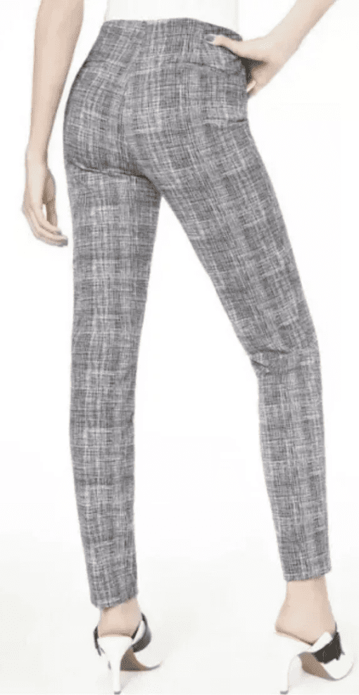 Alfani Gray Printed Skinny Pants - Women's Size 14P - Dress Pants - Image 3