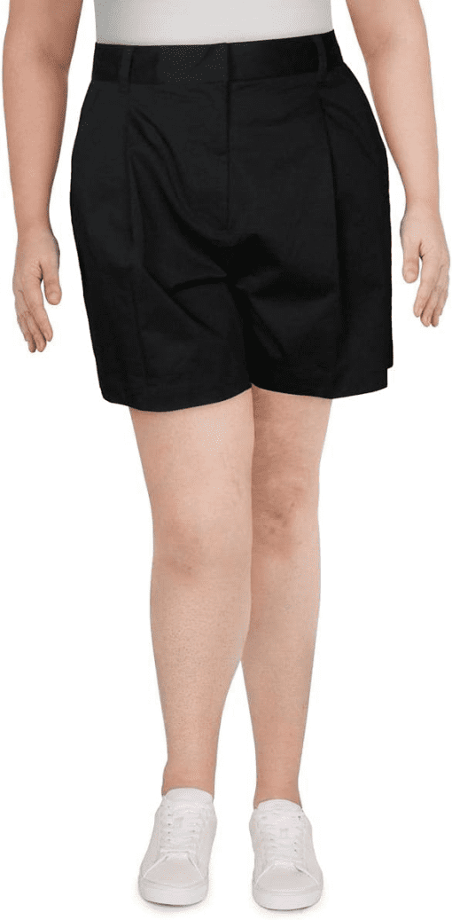 Danielle Bernstein Womens Lined Above Knee Casual Shorts Black Size 16 - Image 2