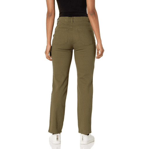 Gloria Vanderbilt Amada Tapered Leg High Rise Jeans (Green, 10 Short) - Image 3