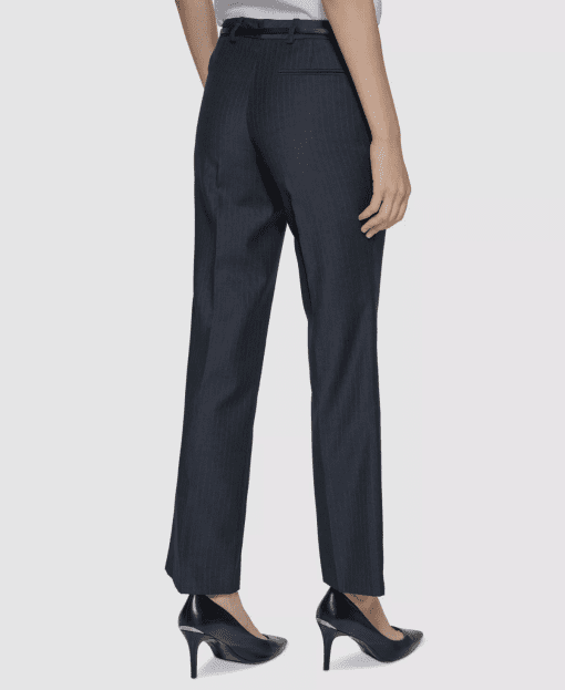 Calvin Klein Petite Pinstripe Pants NO BELT 12P - Image 3