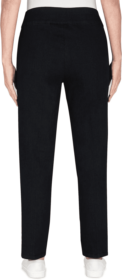 Alfred Dunner Womens Super Stretch Mid- Rise Short Length Pant 18 - Image 3