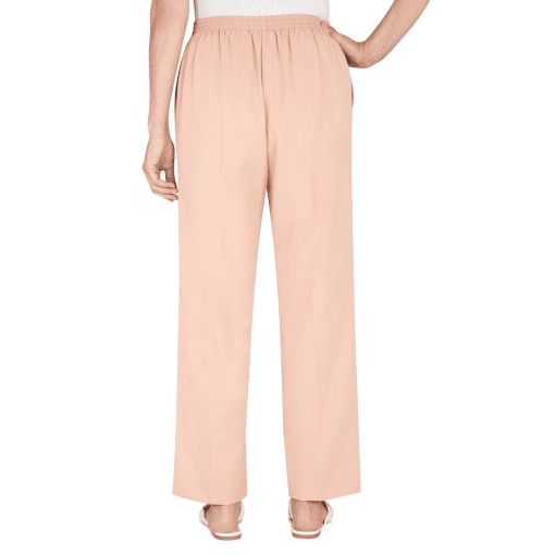 Alfred Dunner Women's Signature Fit Pants, Peach, 18 Short - Image 2