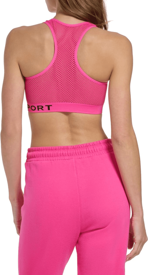 DKNY Pink Sports Bra - Small - Women's Activewear Workout Top - Image 3