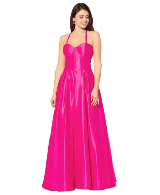 Blondie Nites Hot Pink Corset Prom Dress - Juniors Sizes Available