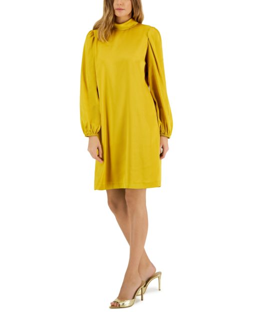 I.N.C. International Concepts Bow-Back Shift Dress Pollen XL