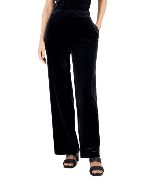 ALFANI
Women's Velvet Wide-Leg Pull-On Pants, XL - Image 2