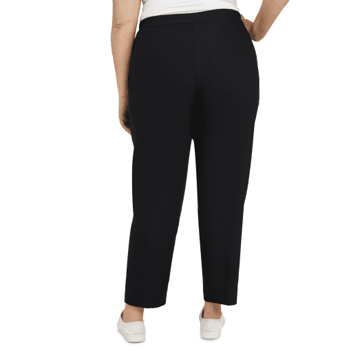 Alfred Dunner Plus Size Pull-On Pants Black 20W - Image 3