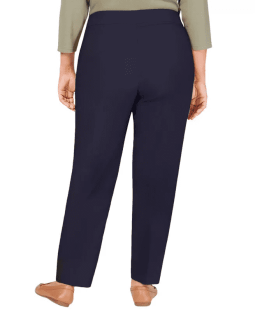 Alfred Dunner Plus Size Pull-On Pants Navy 18WS - Image 3