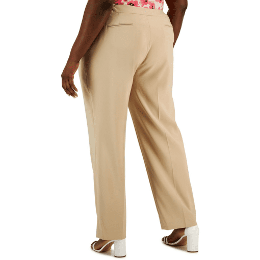 Anne Klein Plus Size High Rise Bowie Pant Latte 16W - Image 3