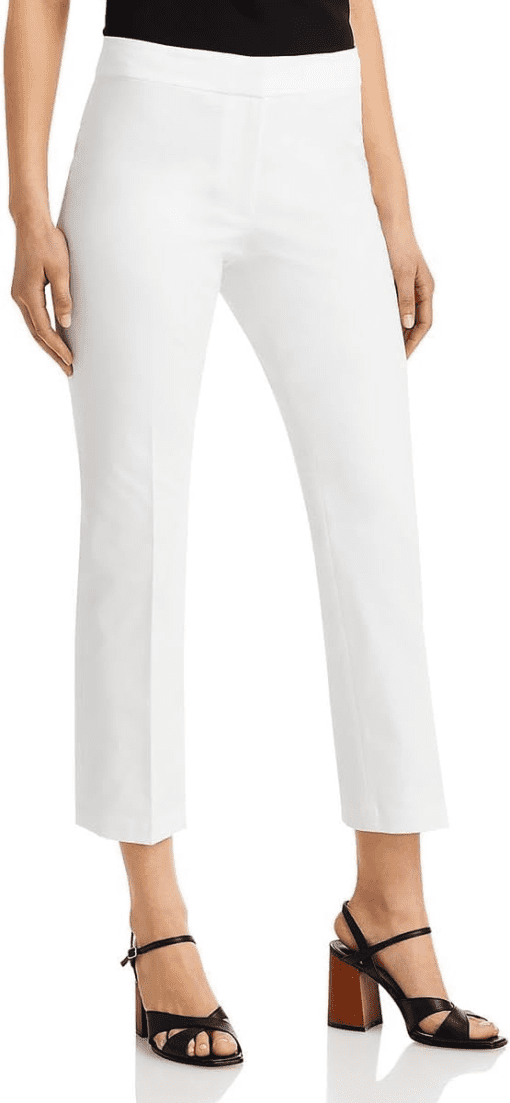 Anne Klein White Straight Leg Pants Size 8 - Women's Trousers - Image 2