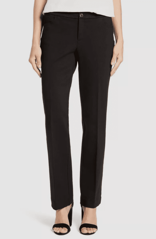 Anne Klein Straight-Leg Trousers Black 12 - Image 2