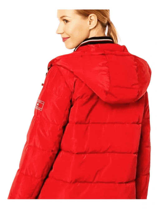 Tommy Hilfiger Women's Red Puffer Jacket - XS - Winter Coat - Image 2