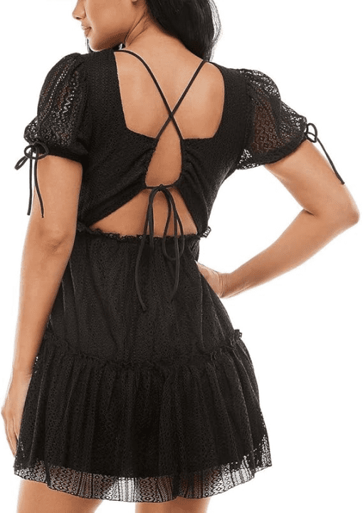 Speechless Juniors Babydoll Scoop-Neck C Black XS - Image 2