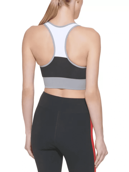 Tommy Hilfiger Colorblocked Sports Bra BlackDove Grey Combo XS - Image 2