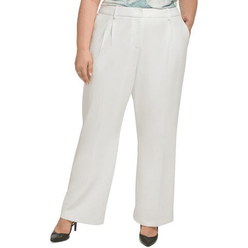 Calvin Klein Plus Size Mid-Rise Wide-Leg Pants 20W - Image 2