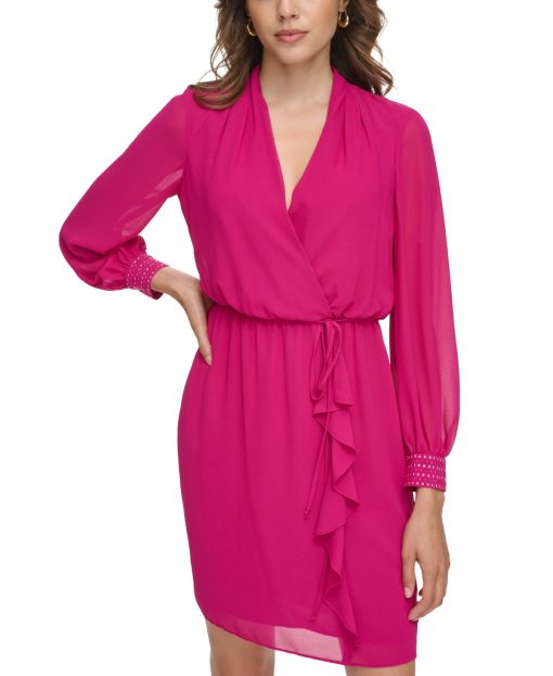 Jessica Howard Orchid Wrap Dress Size 16 - Cocktail Dress