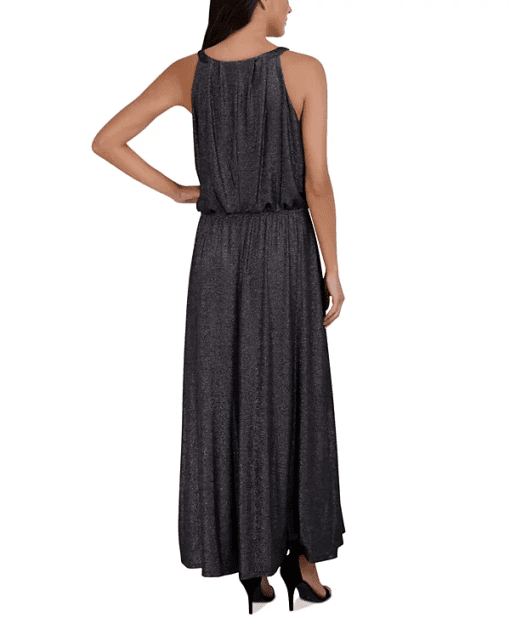 Robbie Bee Petite Silver Maxi Dress - Women's Formal Wear - Image 3