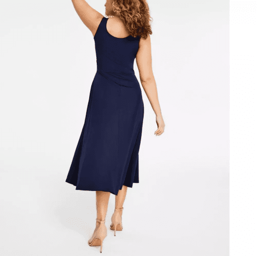 MSK Petite Pullover Dress Navy PM - Image 3