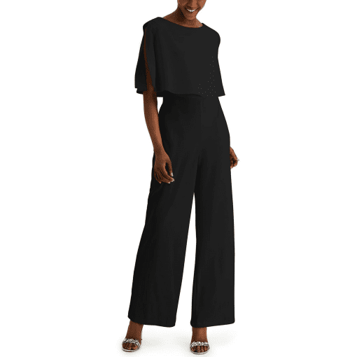 Connected Apparel Women's Cape Wide Leg Jumpsuit 12 - Image 2