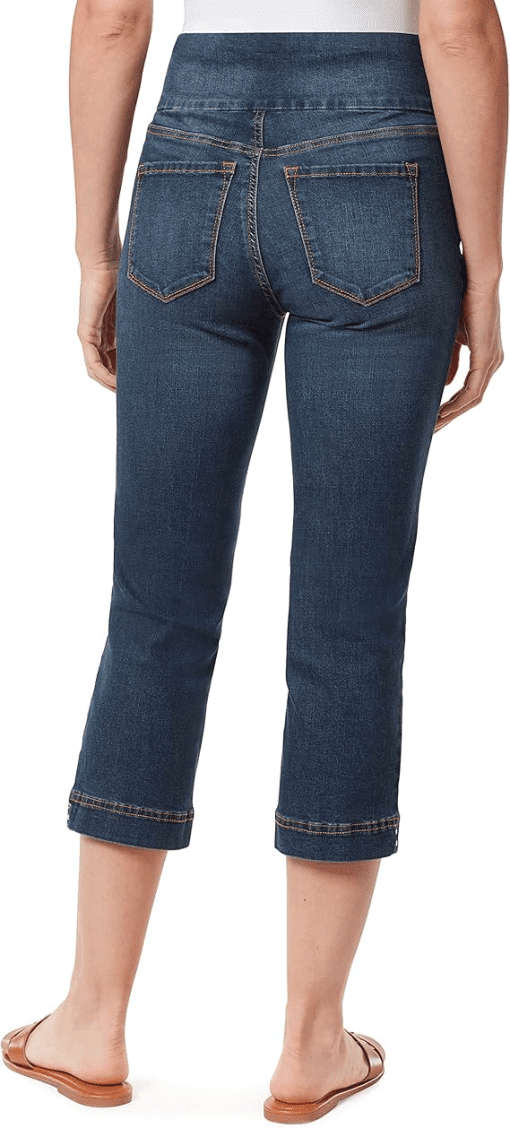 Gloria Vanderbilt Amanda Pull-On Capri Jeans Caraway 8 - Image 3