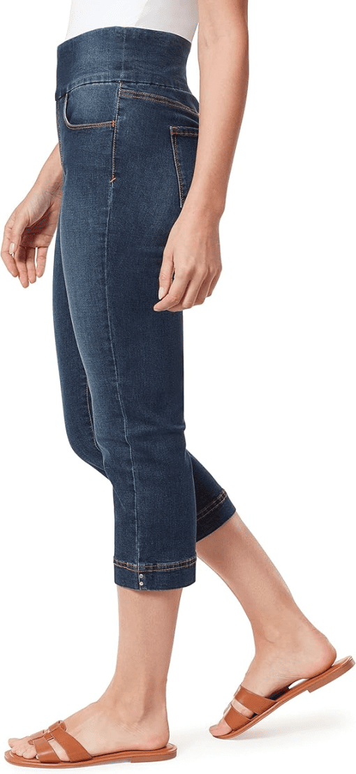 Gloria Vanderbilt Amanda Pull-On Capri Jeans Caraway 8 - Image 4