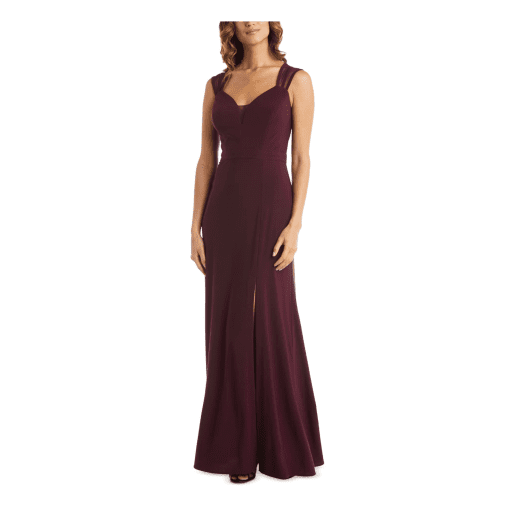 R M Richards Mesh-Back Gown Wine 8 - Image 2