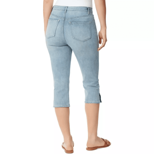 Gloria Vanderbilt Womens Amanda High-Rise Capri Melbourne Wash 6 - Image 2