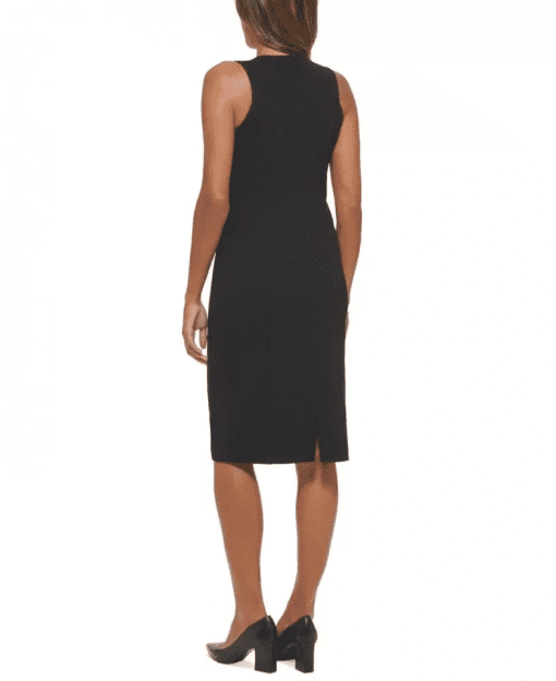 Calvin Klein Womens Sleeveless Halter Shea Black 6 - Image 3