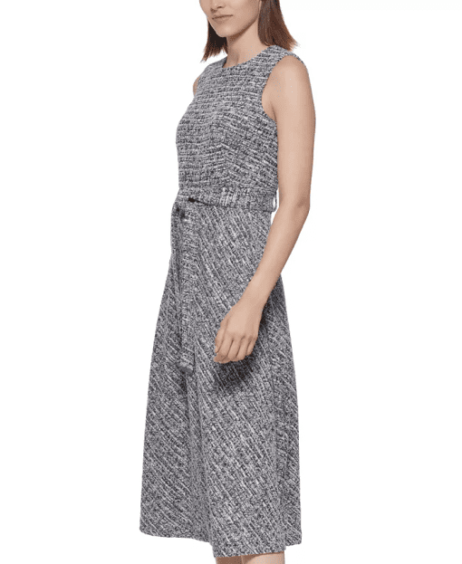 S/L TWEED BELTED MIDI - Image 3